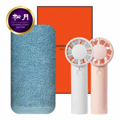 송월 40수 180g 코마 타올 + 핸드 선풍기 구성세트
