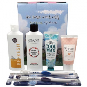 어려운이웃 센스이중 미세포 칫솔 + 쿨맥스 치약 + 샤워메이트 바디워시 + 케라시스 샴푸+과일나라 핸드에센스 6종세트 케이스 이미지 변경가능