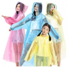 성인용 아동용 휴대용 PE 우비