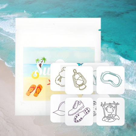 코젠더스 다양한 곳에 붙여쓰는 여름 판촉 썸머패치 4매x2 #2