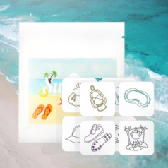 코젠더스 다양한 곳에 붙여쓰는 여름 판촉 썸머패치 4매x2