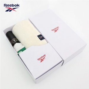 리복 3단 완전 자동 친환경 어스 리플렉티브 우산 + 180g 코마사타올 세트