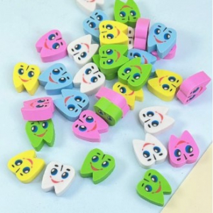 쁘띠 키즈 치아모양 지우개 5P 어린이 초등학생