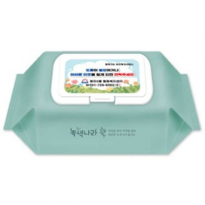 녹색나라 민트그린 물티슈(50매) 캡형