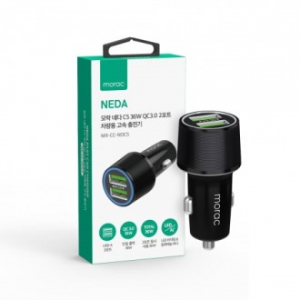 모락 네다 C5 36W QC3.0 2포트 차량용 고속 충전기[MS]