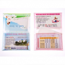 드림 투명 칼라 지갑티슈 전도용 (2면 삽지형)