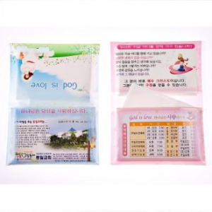 드림 투명 칼라 지갑티슈 전도용 (2면 삽지형)