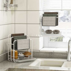 나는용 CJH659 거치가능 무타공 수세미걸이