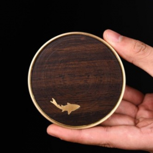 나는용 CJH601 골드라운드 컵받침 1P