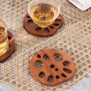 나는용 CJH595 연근모양 티 컵받침