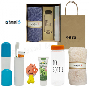 와우10호 선물세트 송월타올 대박 326 칫솔치약 보틀 카밀핸드크림(쇼핑백)