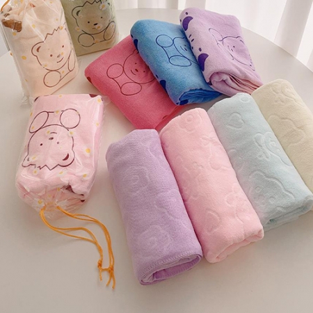 스마일 베어 파스텔톤 비치타올 수건 #2