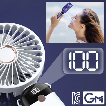 6단계 급속냉각 쿨링 아이스 휴대용 선풍기 미니 선풍기 #2
