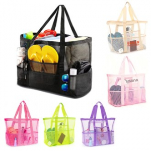 메쉬가방, 비치가방, 망사가방 대형 [43X39X20]