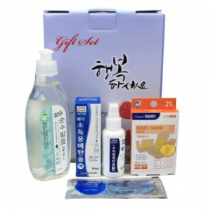 참그린 주방세제 + 메딕 소독용에탄올 + 대일밴드 + 알콜스틱스왑 구급상자 세트