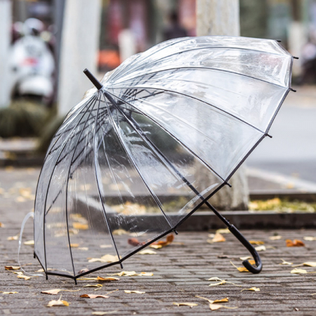튼튼한 16K 투명 비닐 장우산 #2