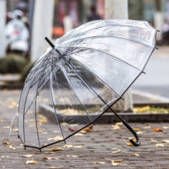 튼튼한 16K 투명 비닐 장우산