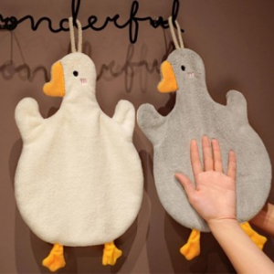 아기오리 극세사 고리 핸드타올 / 주방타올 고리 극세사 타올 주방 수건 핸드워시