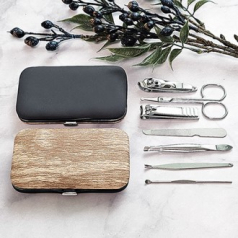 DAMA 심플 네일 세트 (우드 스타일 투톤)