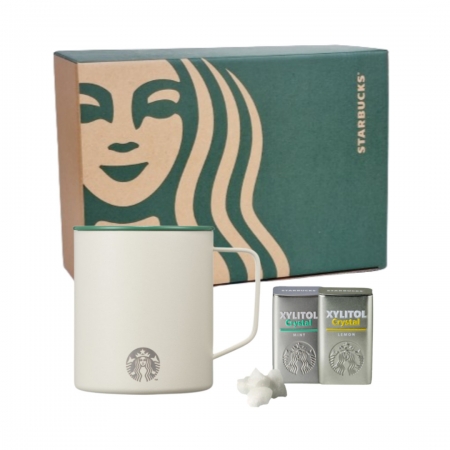 스타벅스 SS 크림 데비 텀블러 414ml 자일리톨 선물세트 #2