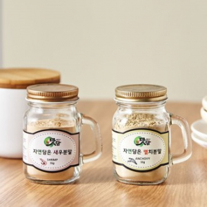 미니메이슨자 자연담은 새우분말 55g + 멸치분말 55g 2P