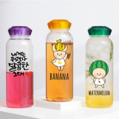 오보틀 1리터 대용량 크리스탈 트라이탄보틀 1000ml /풀칼라 가능