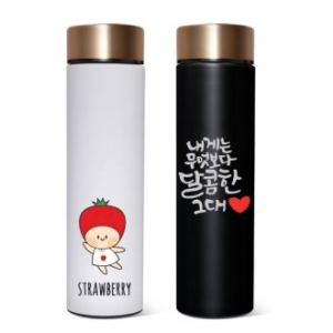 아리에나 골드탑 수납형 304 스텐텀블러 500ml // 풀칼라인쇄가능