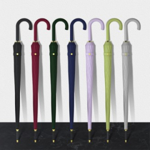 포유렐라 롱핸들 파스텔 튼튼한 대형 자동 장우산 고급 초대형 큰우산