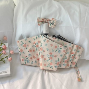 핑크플라워 3단 자동 우산 양산 초경량 암막 우양산 양우산