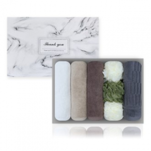 포레스트 르블랑 선물세트 호텔타올 30수 170g 3장 + 샤워볼 3개 + 면 발매트 1장