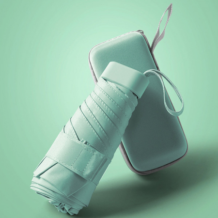 포유렐라 초경량 UV차단 소형 6단 사각 미니 암막 양산 양우산 우양산 #5