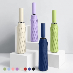 포유렐라 튼튼한 48k UV차단 3단 암막 접이식 휴대용 자동우산