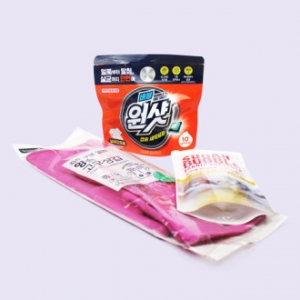 원샷 캡슐세제 + 양손 고무장갑 + 슈가버블 섬유유연제 리필 300ml 세탁용품 3종 세트