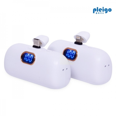 플레이고 UK-40 도킹포터블 잔량표시 보조배터리, C타입, 8핀 #2