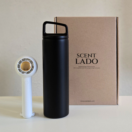 센트라도 미니링 핸디선풍기+타임 핸들텀블러세트 #2