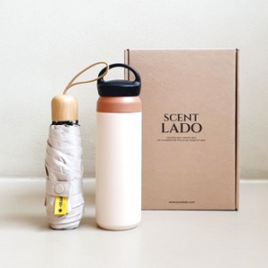 센트라도 캡슐우드5단우양산+포인트 핸들텀블러트