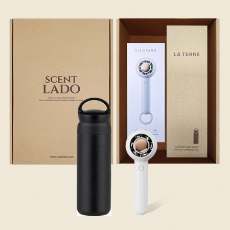 센트라도 미니링 핸디선풍기+포인트핸들텀블러세트 #2