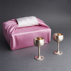 우리 방짜유기 위스키잔 2P (고급보자기 포장)