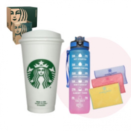 스타벅스 리유저블컵 그란데 스포츠보틀 송월스포츠타올 기프트박스 선물세트 #3