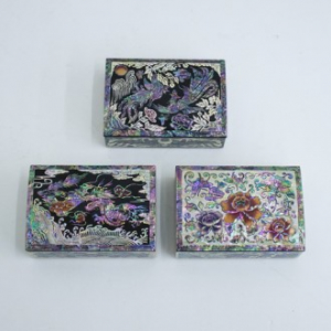 아름누리 투톤 자개미니명함함 3종