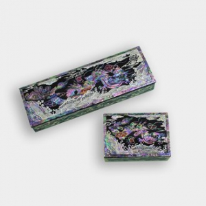 아름누리 투톤 자개 필통명함함세트3종