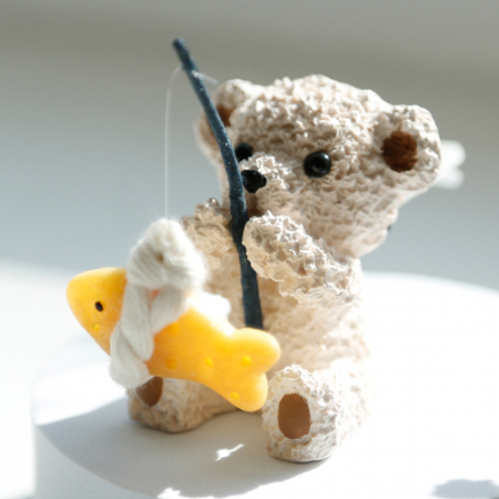 액막이 북어 행운을 낚는 곰돌이 차량용 방향제 #4