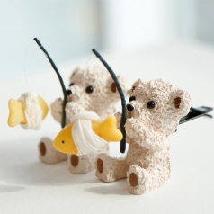 액막이 북어 행운을 낚는 곰돌이 차량용 방향제