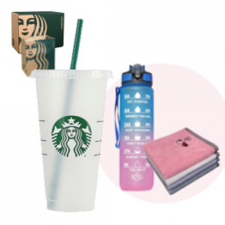 스타벅스 리유저블컵 벤티 스포츠보틀 스누피핸드타올 기프트박스 선물세트 #2