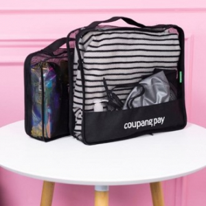 친환경 리유저블 여행용메쉬 파우치 (소형/대형)