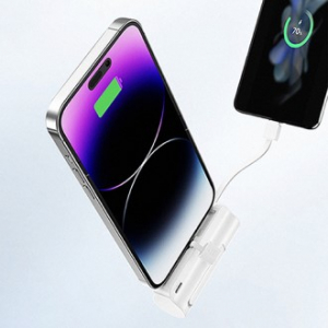 도킹 LED 듀얼 미니 보조배터리 BZ-PL15C, C to 8, 8 to C, C to C