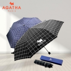 체크 3단 수동 우산