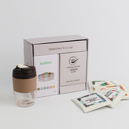 바블로브 트라이탄 보틀 드립백 커피세트, 워터보틀 텀블러 드립커피 세트 BCG2종 MB6618 #2