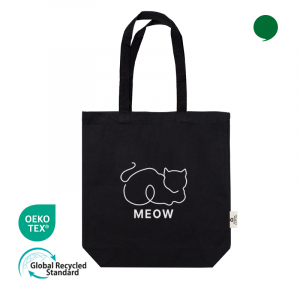 오코텍스 리사이클 스탠다드 에코백 중형 블랙 35cm x 37cm x 10cm