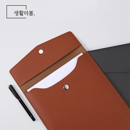 생활더봄 A4파일 세로형 태블릿 가죽 서류가방 #3